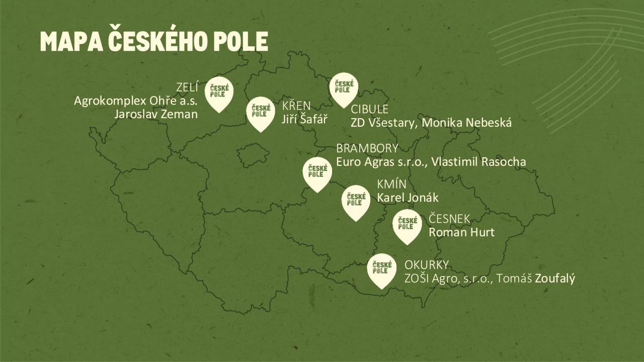 ceske pole mapa